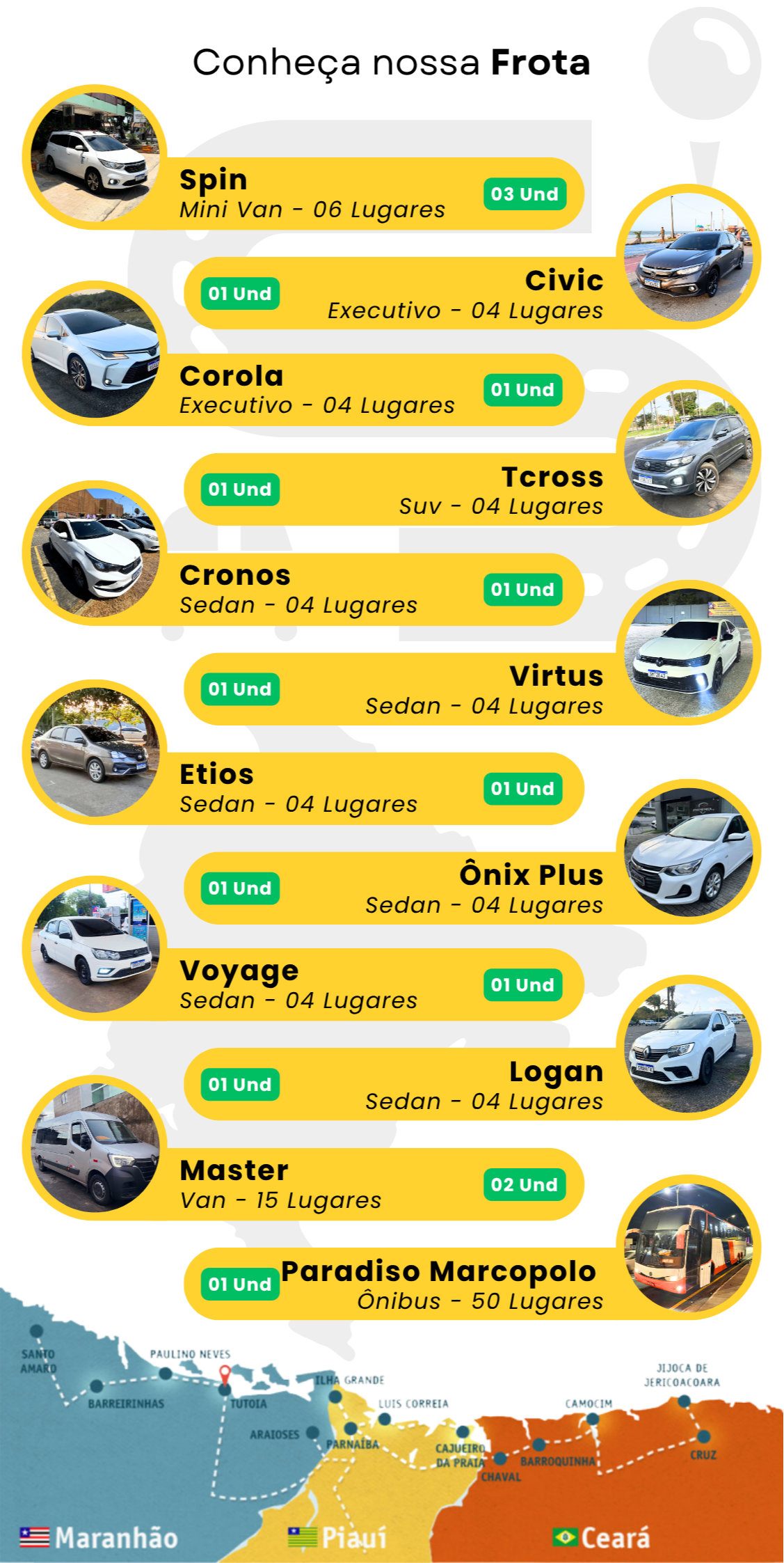 frota transfer privativo slz